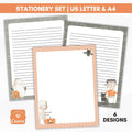 halloween stationery journal paper lined and unlined